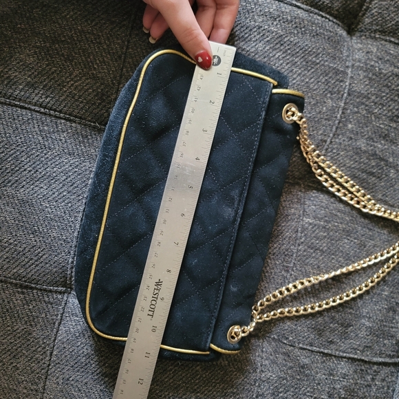 Michael Kors Suede Quilted Chain Crossbody - Picture 6 of 15